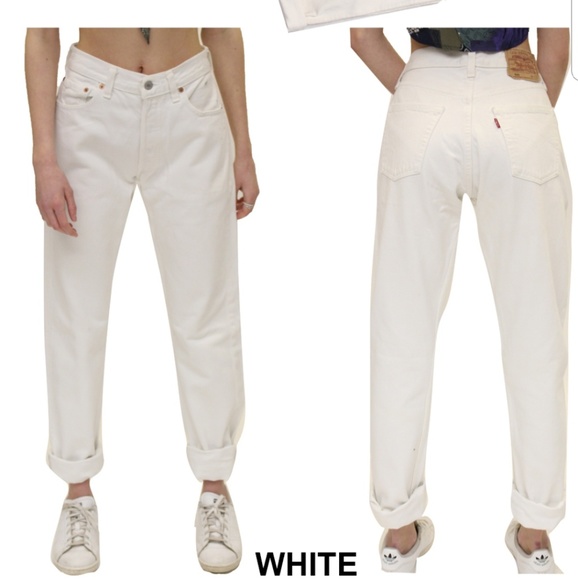 white levi 550 jeans
